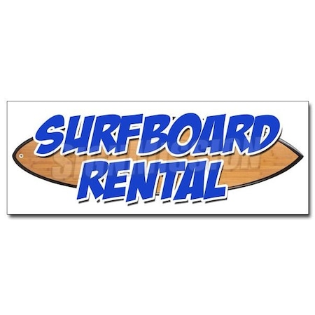 Signmission SURFBOARDS RENTALDECAL sticker water jet ski boats canoe kayak surfing, D-12 Surfboards Rental D-12 Surfboards Rental